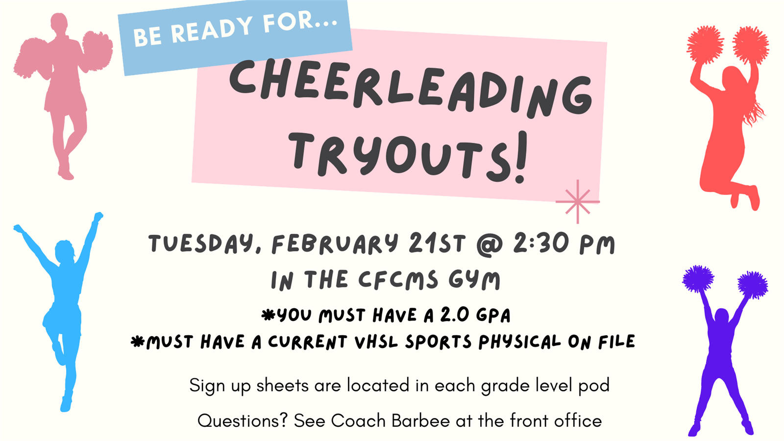 Cheerleader Tryouts